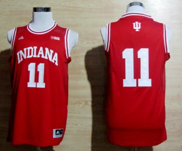 Maillot De Basket NCAA Indiana Hoosiers Isiah Thomas 11 Big 10 Patch NCAA Basketball Authentique Cardinal